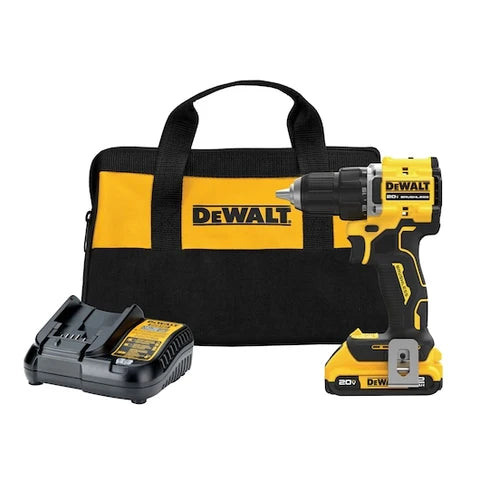 DEWALT Atomic 20V Lithium-Ion Cordless Compact 1/2 in. Drill/Driver Kit with 2.0Ah Battery and Charger DCD794D1