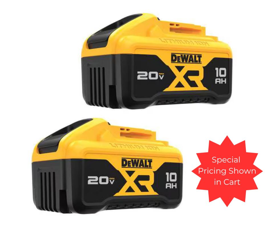 DeWalt DCB210 20V MAX XR 10ah Lithium Ion Battery Pack (2pk) (Open Box)