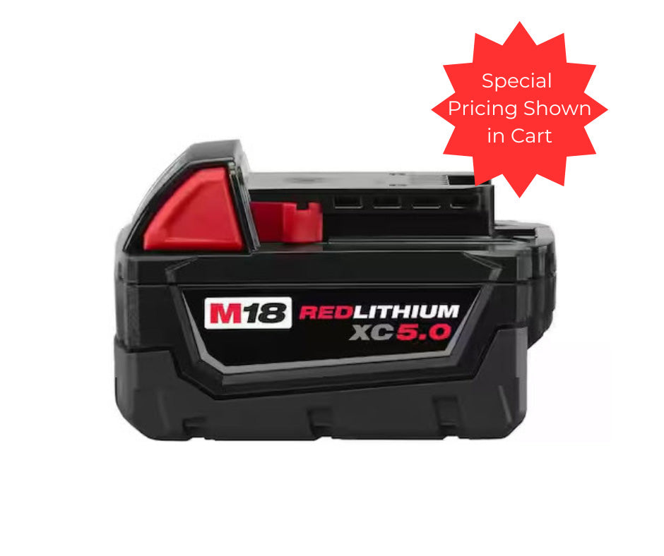 Milwaukee 5.0ah m18 Lithium Ion Battery Pack (Open Box)