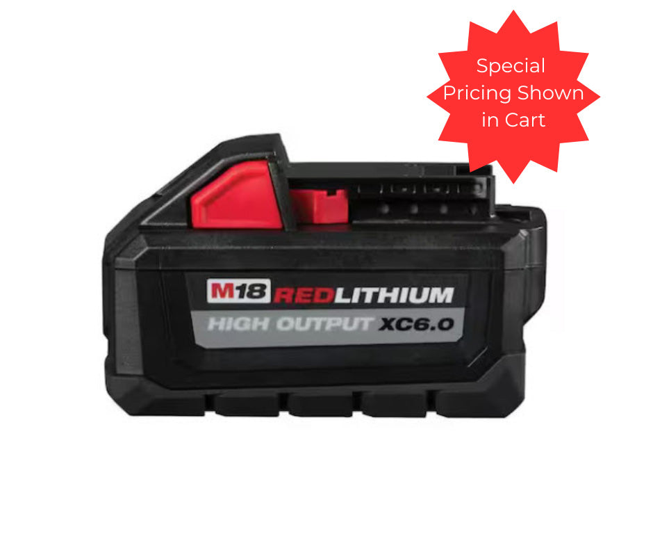 Milwaukee 6.0ah m18 Lithium Ion Battery Pack (Open Box)