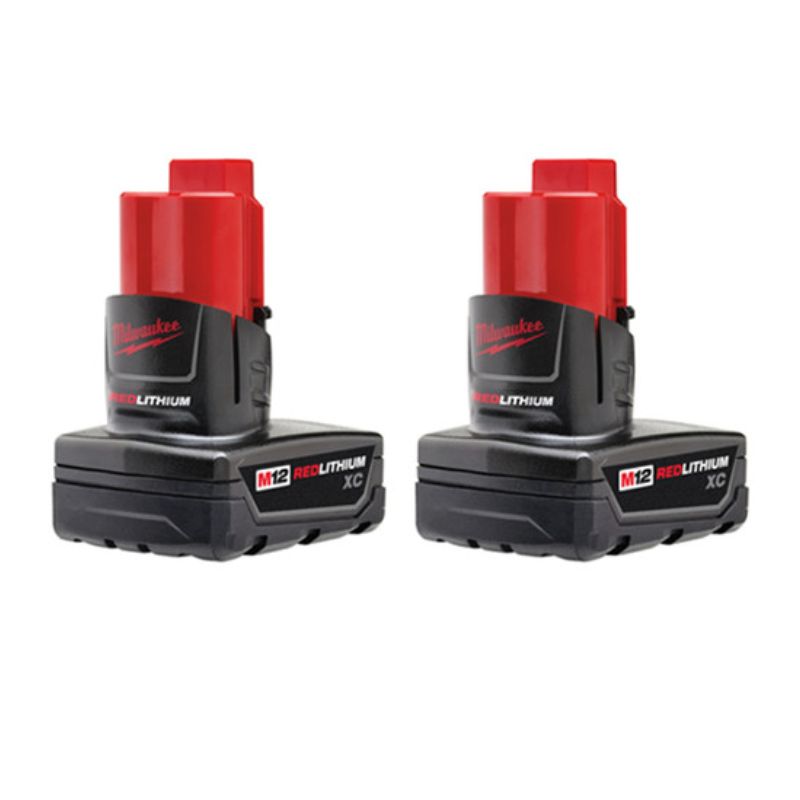 Milwaukee M12 XC 3.0 Red Lithium Batteries 2pk (Open Box)
